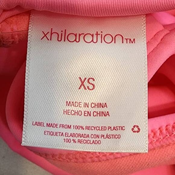 Xhilaration Jrs Pink Underwire + Cheeky High Leg Bikini Set XS 00 NEW - Picture 7 of 10
